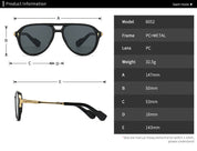 Vintage Double Girder Square Sunglasses