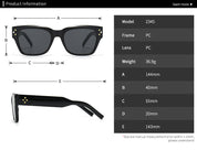 Vintage Square Artsy Sunglasses