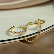 Cross Diamond Chain Ring