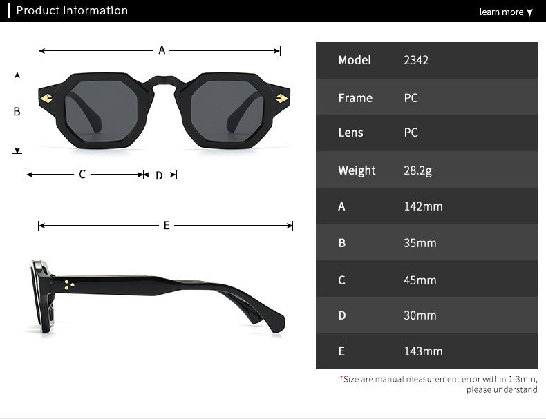 Trendy Street Photo Retro Sonnenbrille mit modernem Charme