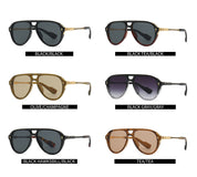 Vintage Double Girder Square Sunglasses