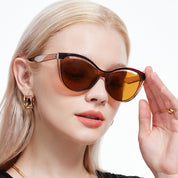 6 Farben Mode Candy Farbe Trend Straße Cat-Eye hohle Sonnenbrille