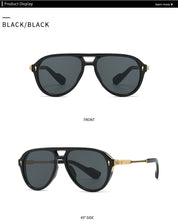 Vintage Double Girder Square Sunglasses