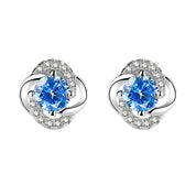 Stylish four-leaf Clover rhinestone Earrings