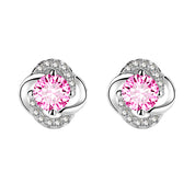 Stylish four-leaf Clover rhinestone Earrings
