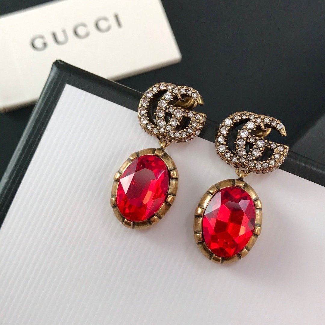 3 Colors Elegant Crystal Earrings