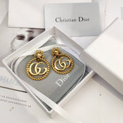 Vintage Lion Stud Earrings