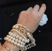 Fashion irregular long pearl necklace