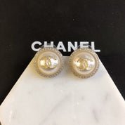 Exquisite runde Strass-Ohrringe