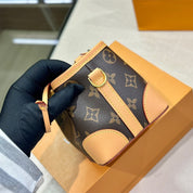 Luxuriöse Umhängetasche aus bedrucktem Leder für Damen