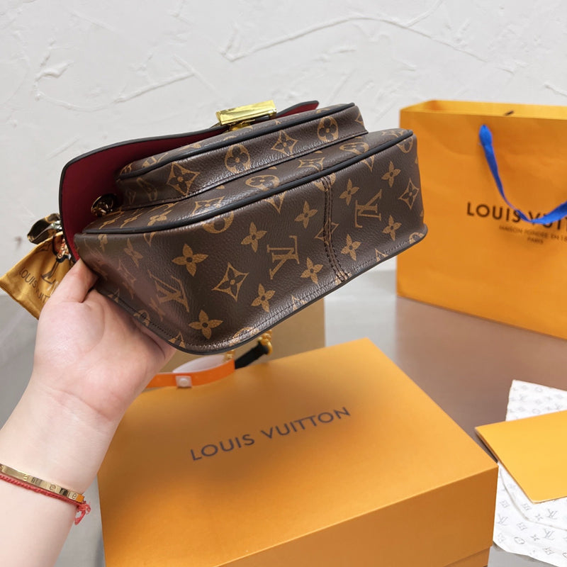 Luxuriöse Umhängetasche aus Leder mit Schleife