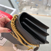 Klassische Double Sunset Ledertasche