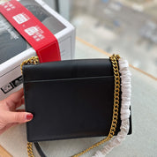 Klassische Double Sunset Ledertasche
