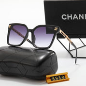 8-Color Fashion Double C Frame Mirror Temple Polarized Sunglasses