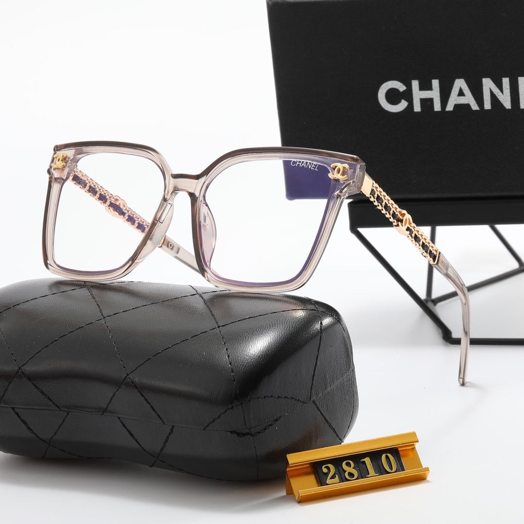 8-Color Fashion Double C Frame Mirror Temple Polarized Sunglasses