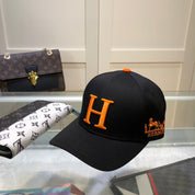 Mode H Brief Retro Auto Muster Blume Baseballkappe