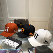 Mode H Brief Retro Auto Muster Blume Baseballkappe
