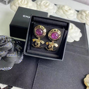 Mode CC Runde Strass Baumeln Ohrringe