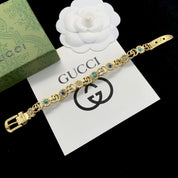Classic Double G Belt Sunflower Pattern Bracelet