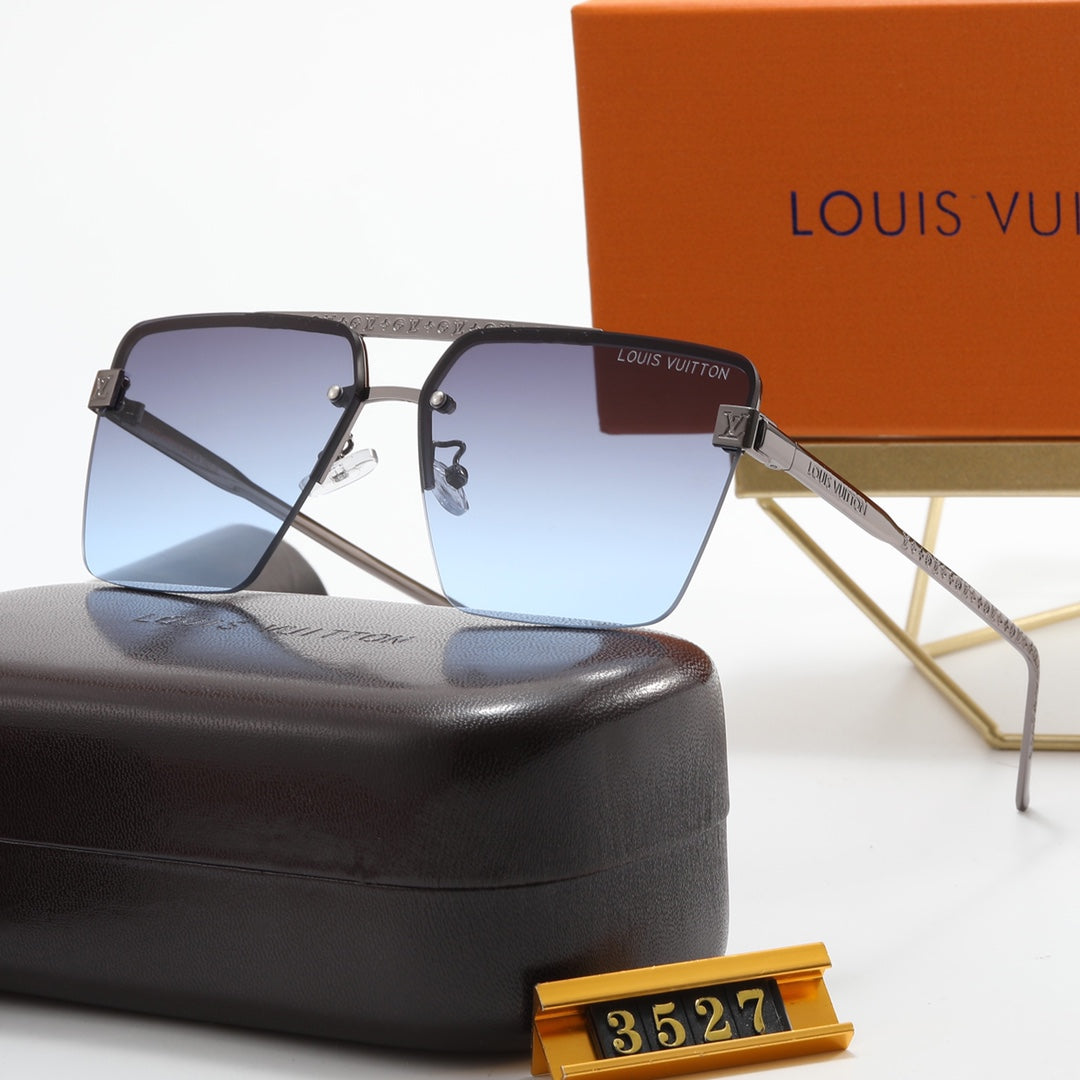 5-color fashionable four-leaf clover flat sunglasses