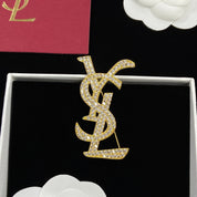 Mode YS Strass Muster Brosche