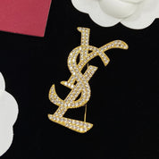 Mode YS Strass Muster Brosche