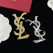 Mode YS Strass Muster Brosche