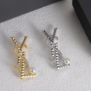 Mode YS Strass Perle Muster Brosche