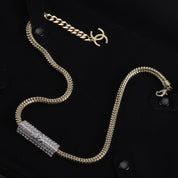 CC Cylinder Pendant Necklace