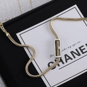 CC Cylinder Pendant Necklace