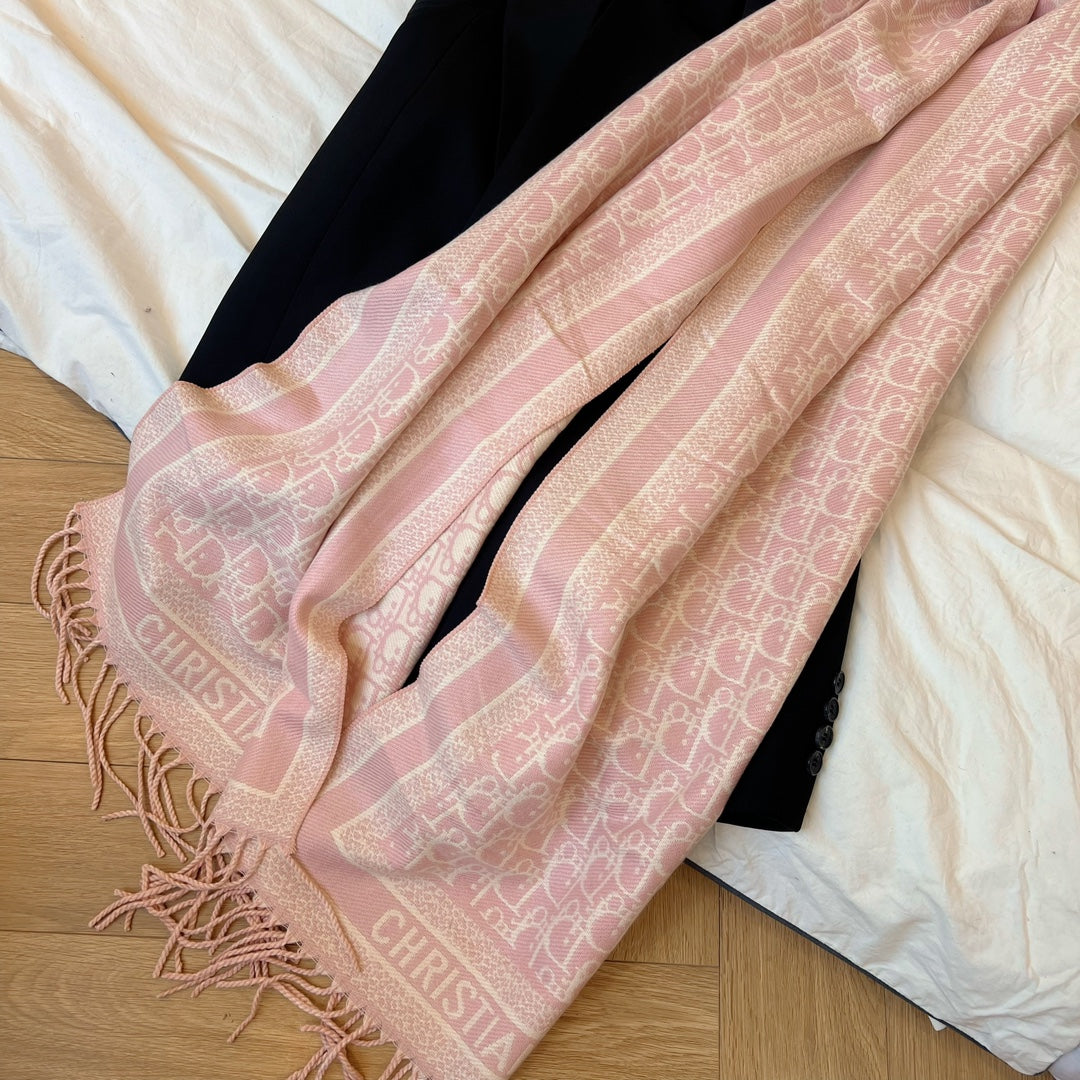 Fashion CD Schal mit diagonalen Streifen