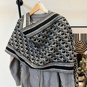 Fashion CD Schal mit diagonalen Streifen