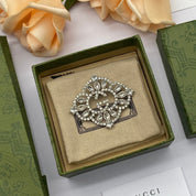 Modische GG Diamantbrosche