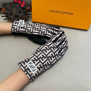 Classic FF letter jacquard gloves