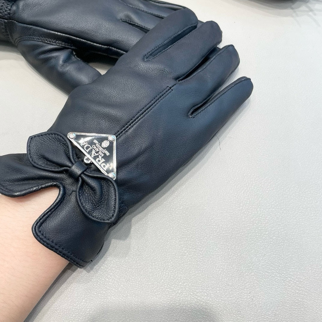 Fashion PAR letter bow gloves