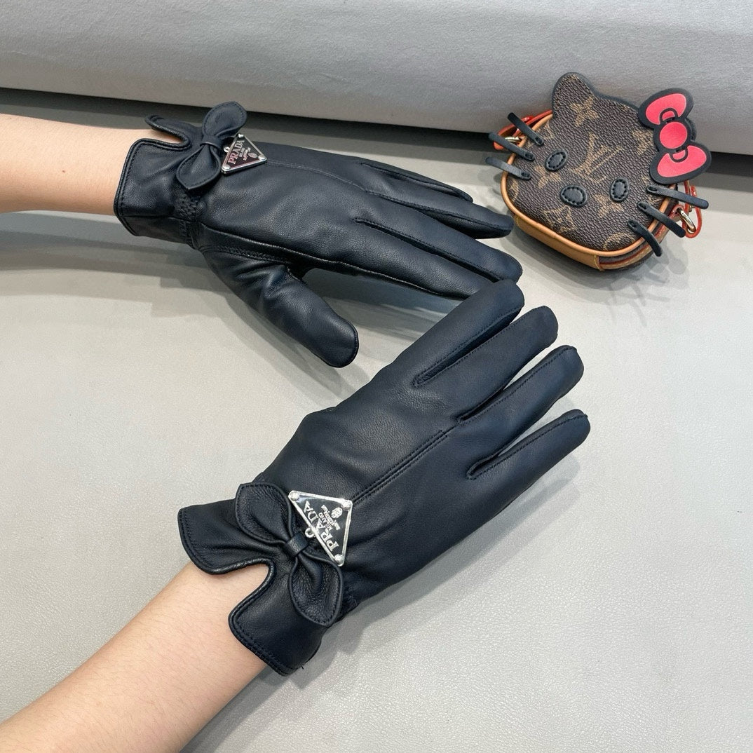 Fashion PAR letter bow gloves