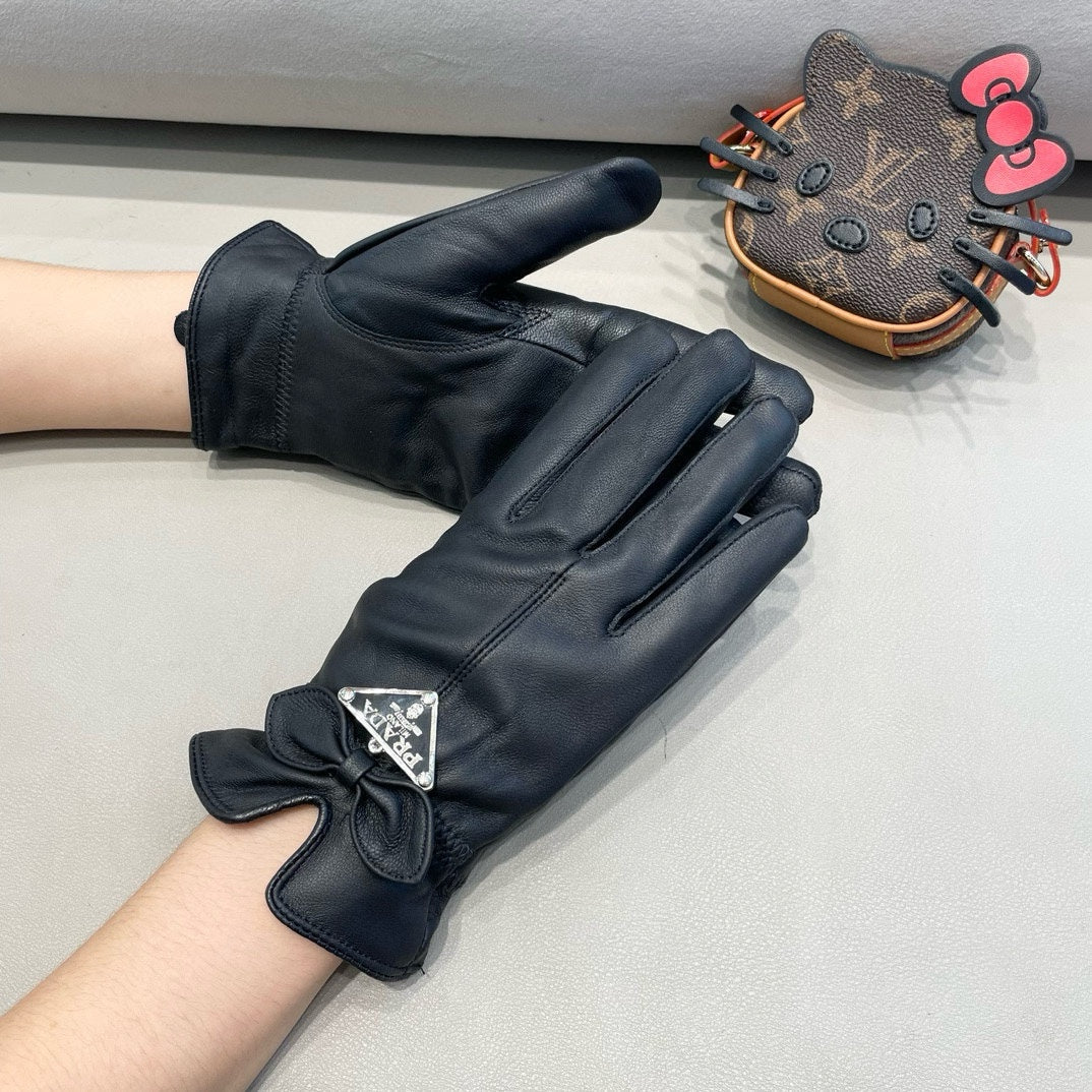 Fashion PAR letter bow gloves