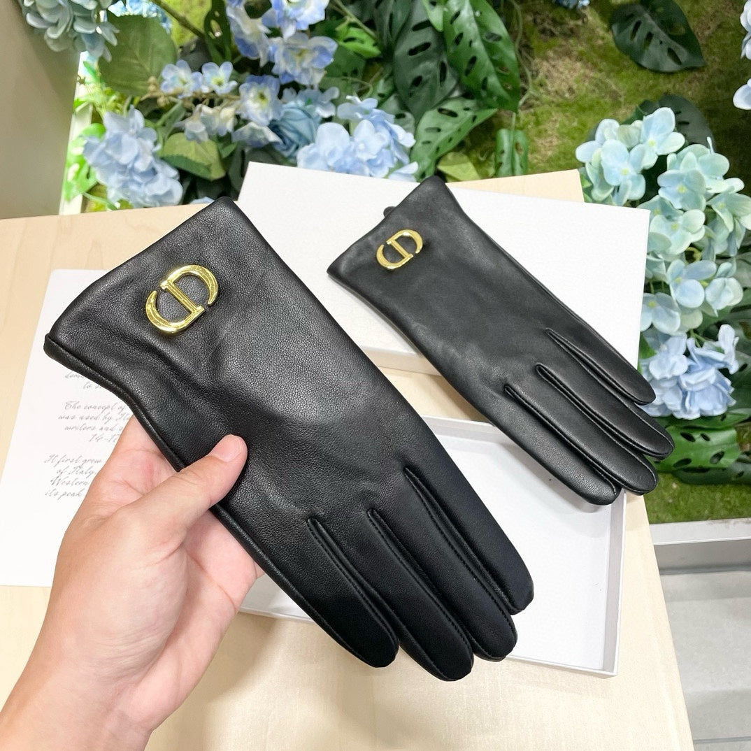 Fashion CD letter gloves
