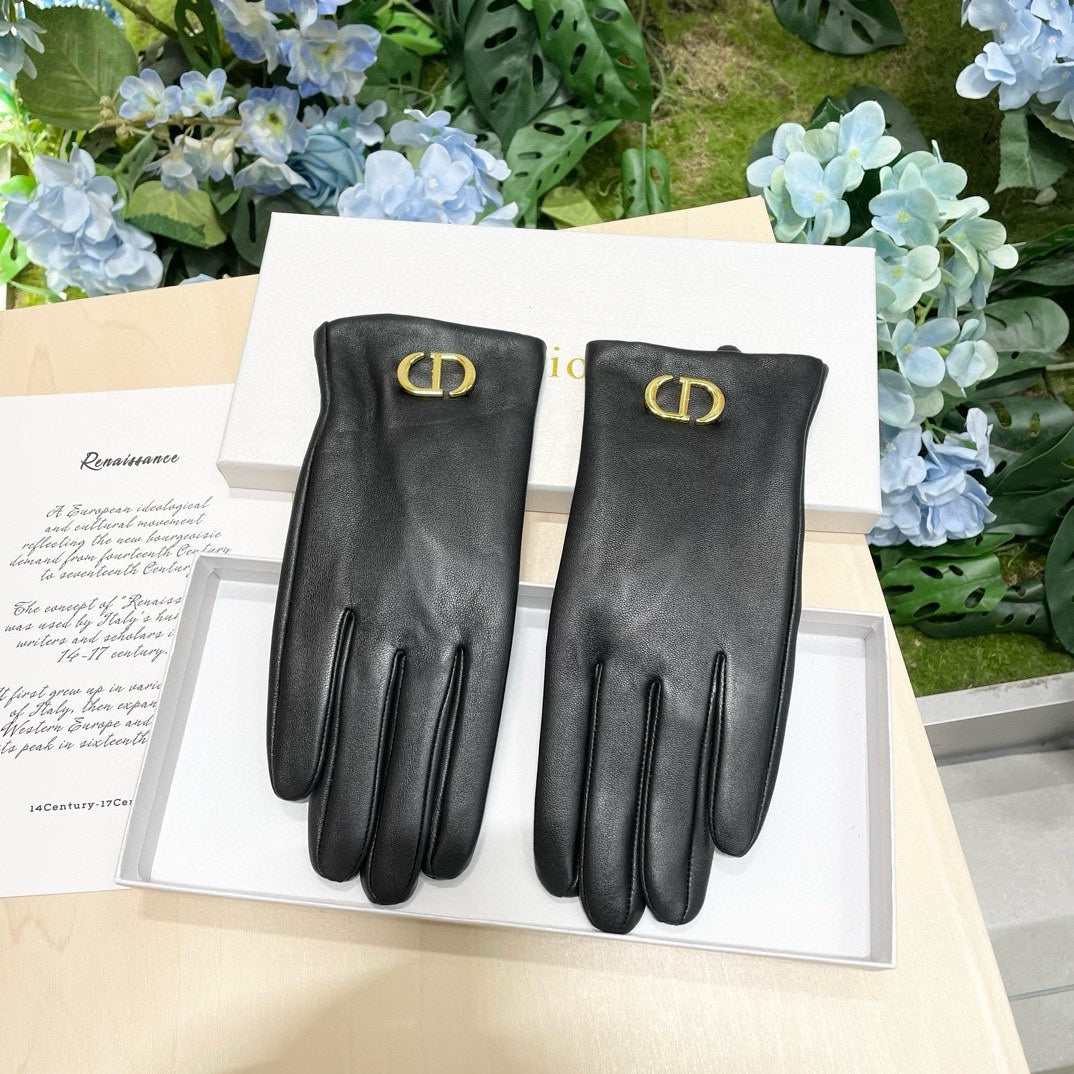 Fashion CD letter gloves