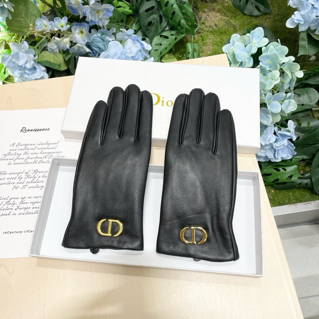 Fashion CD letter gloves