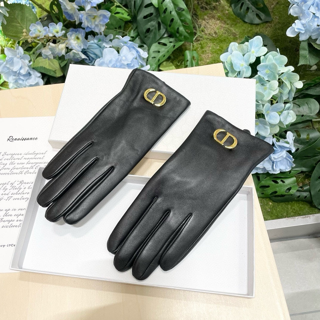 Fashion CD letter gloves