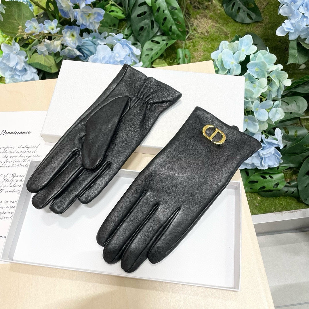 Fashion CD letter gloves