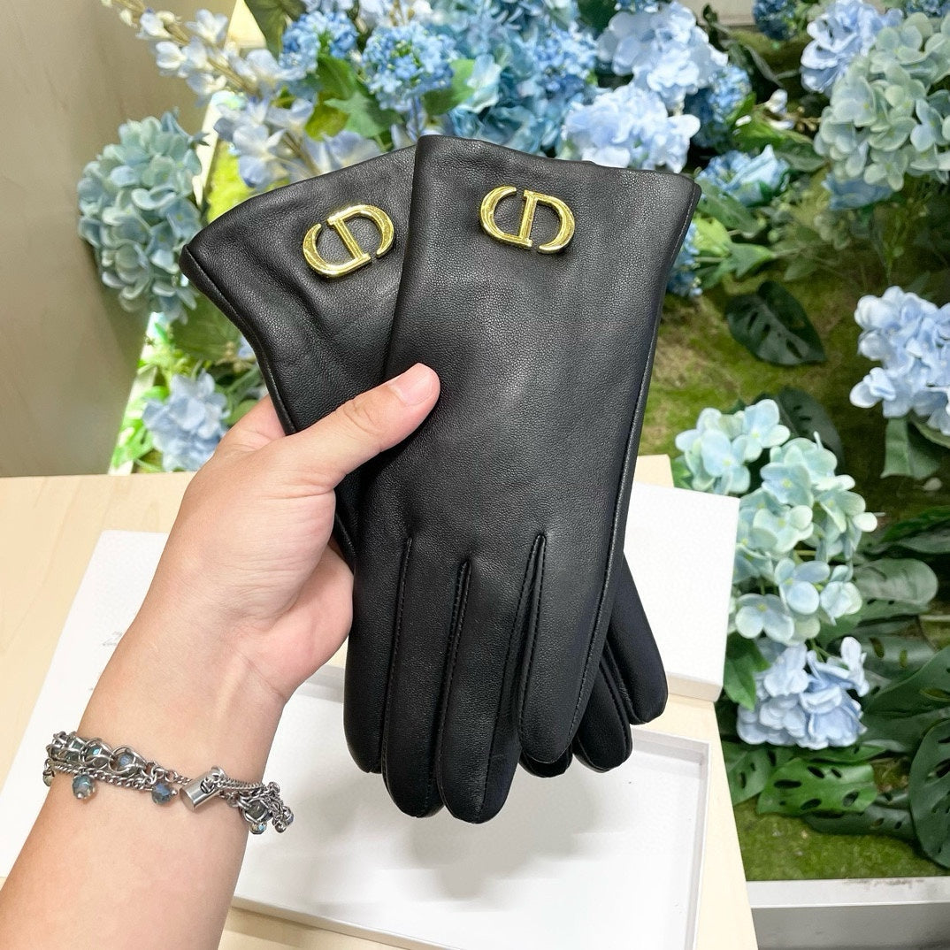 Fashion CD letter gloves