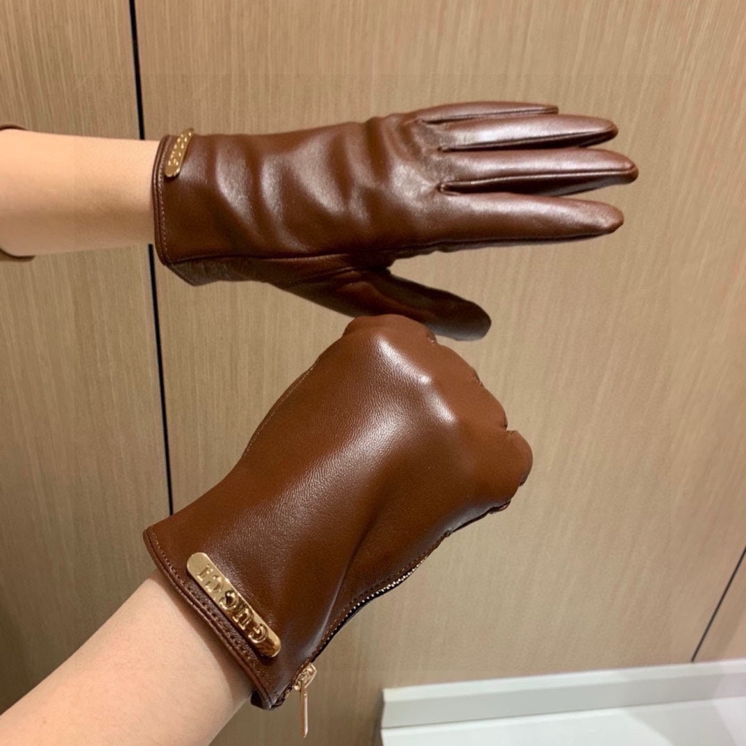 Fashion GG letter gloves