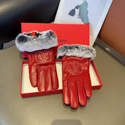 Fashion V letter gloves