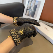 Fashion CD letter gloves