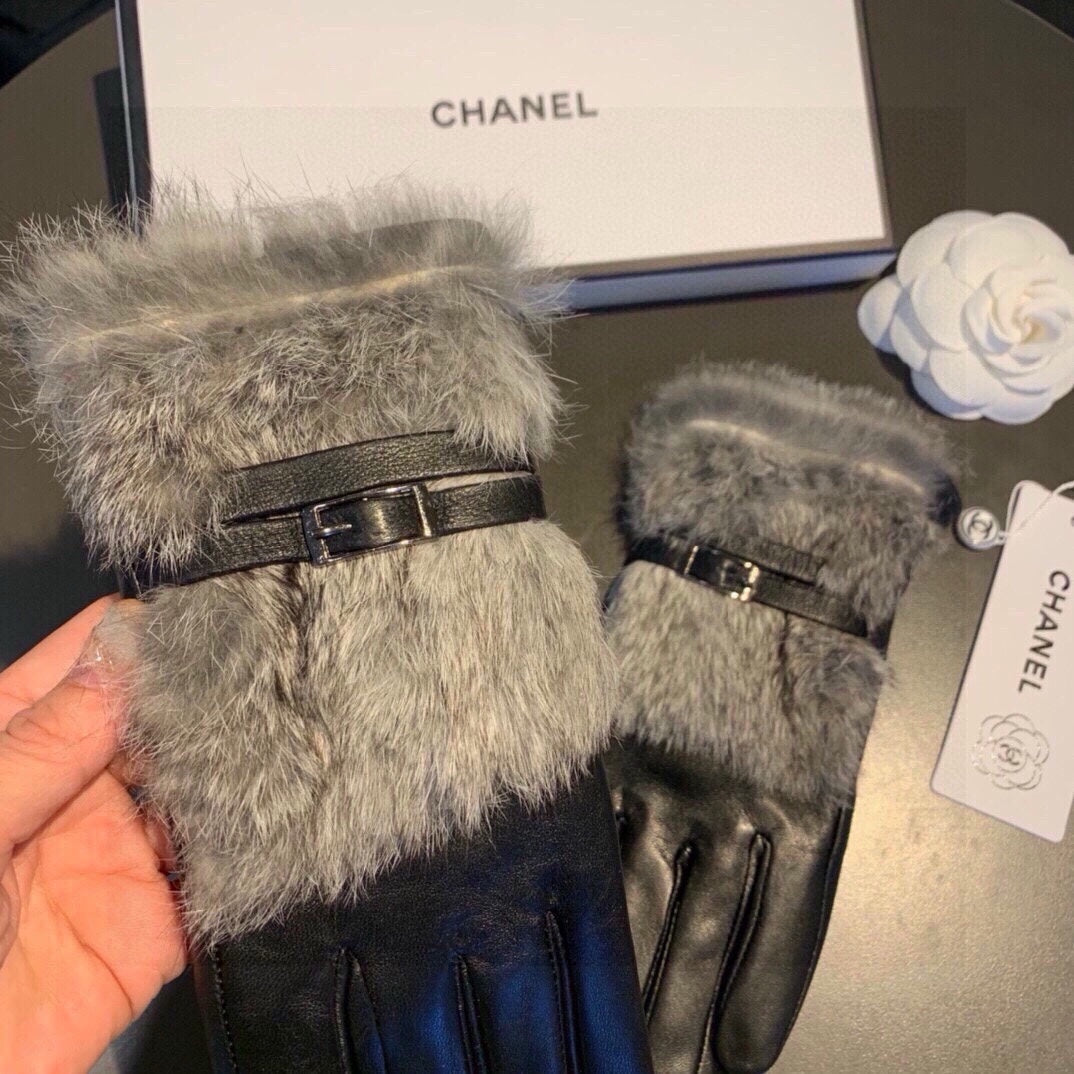 Fashion CC letter gloves