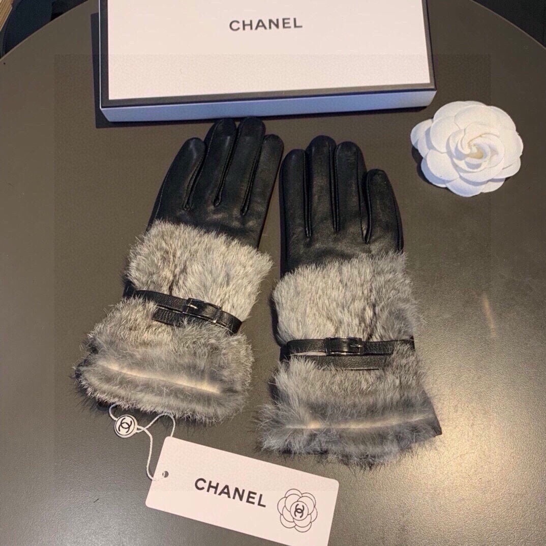 Fashion CC letter gloves