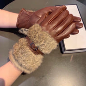 Fashion CC letter gloves