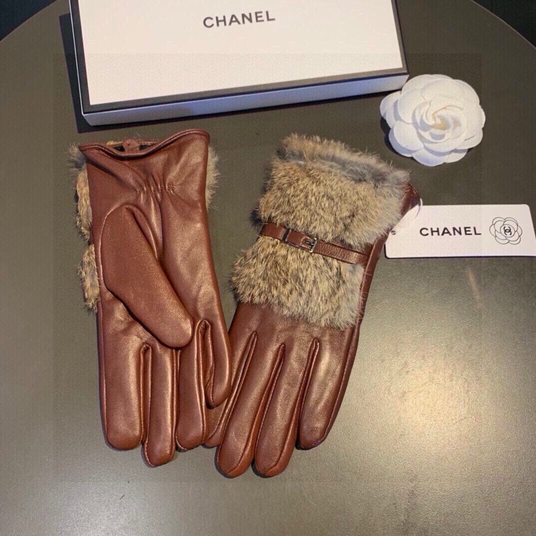 Fashion CC letter gloves
